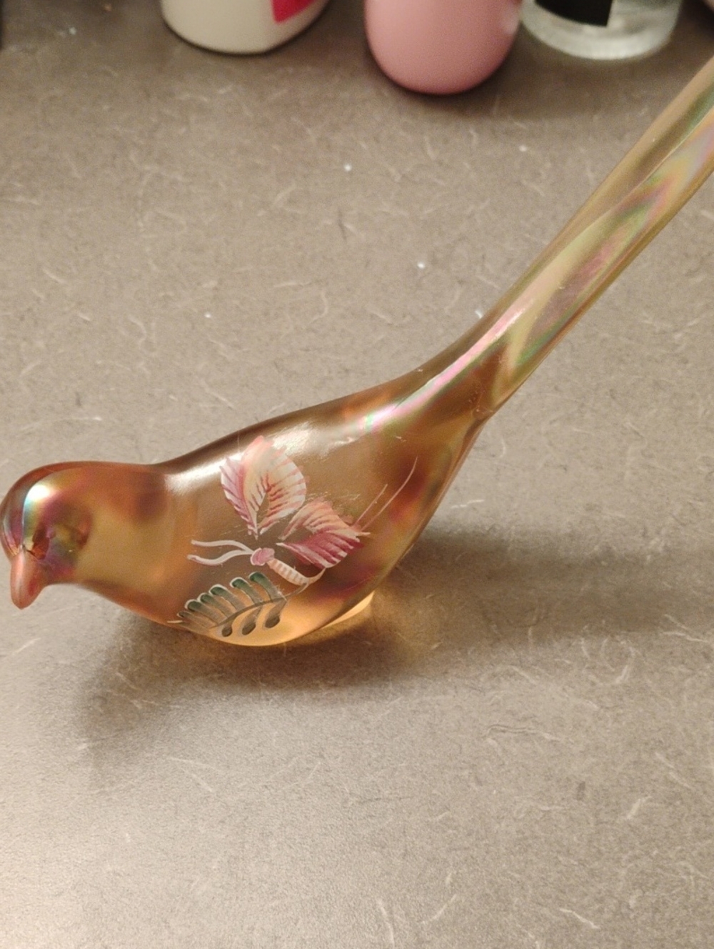 Fenton In Mint Condition Millennium Happiness Bird.limited Edition.